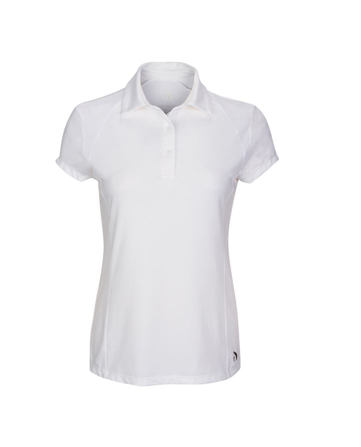 Polo Shirt w/Mesh - White